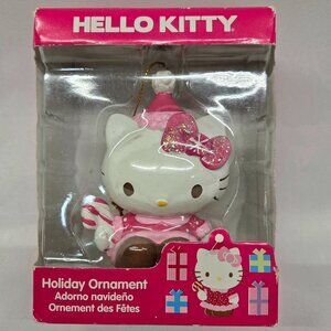 Sanrio Hello Kitty Holiday Christmas Xmas Ornament 2013 Bow Candy Cane Santa Hat